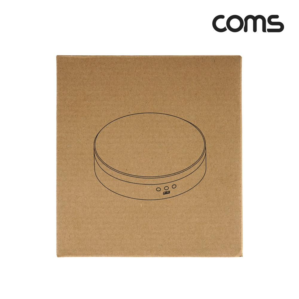 Coms 원형 회전 스탠드 진열대 진열판 전시 테이블 거울 미러 반사 배경지 14cm