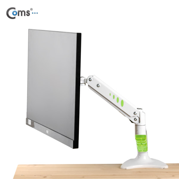Coms LCD 모니터 거치대, 1단/40kg 하중/화이트