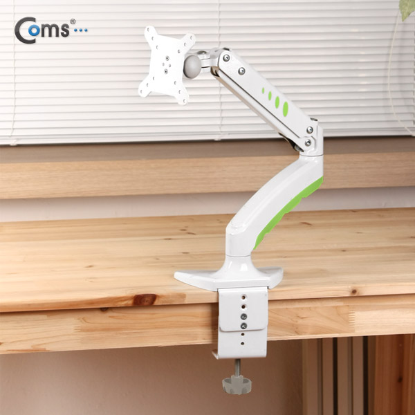 Coms LCD 모니터 거치대, 1단/40kg 하중/화이트