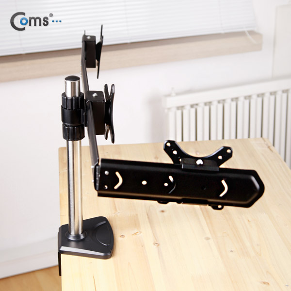 Coms LCD 모니터 거치대, 3단 블랙