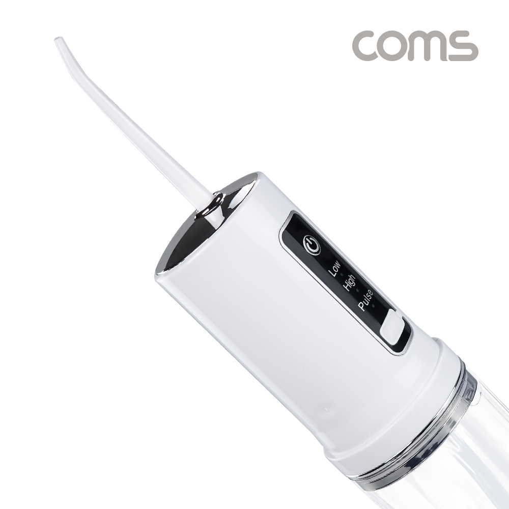 Coms 휴대용 구강세척기 충전식 치간 치아 세정기 워터칫솔