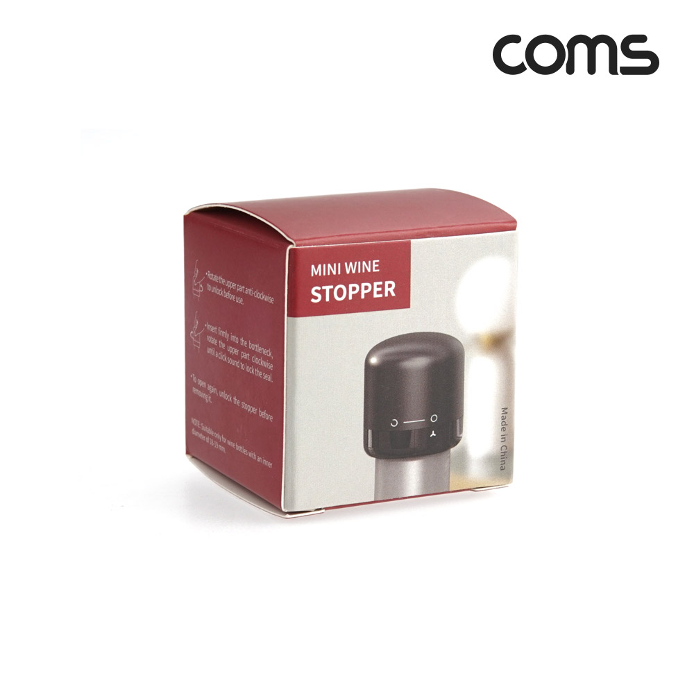 Coms 미니 와인 스토퍼 진공마개 와인병마개