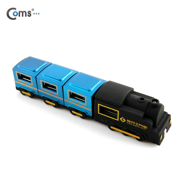 Coms USB 허브 2.0, (4p, Coms-S480, 기차형) 무전원