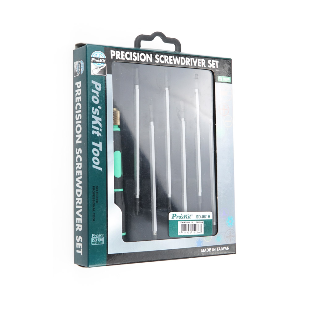 PROKIT (SD-081B) 드라이버(14 in 1) 양날 교체용 비트 육각 십자 일자