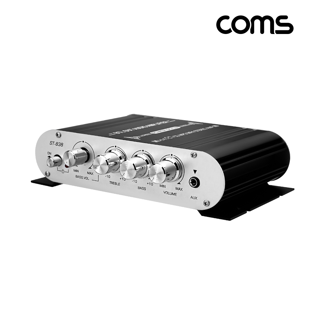Coms Hi-Fi 2.1채널 오디오 앰프 우퍼 2.1CH 사운드 Amplifier 20Wx2 40W서브