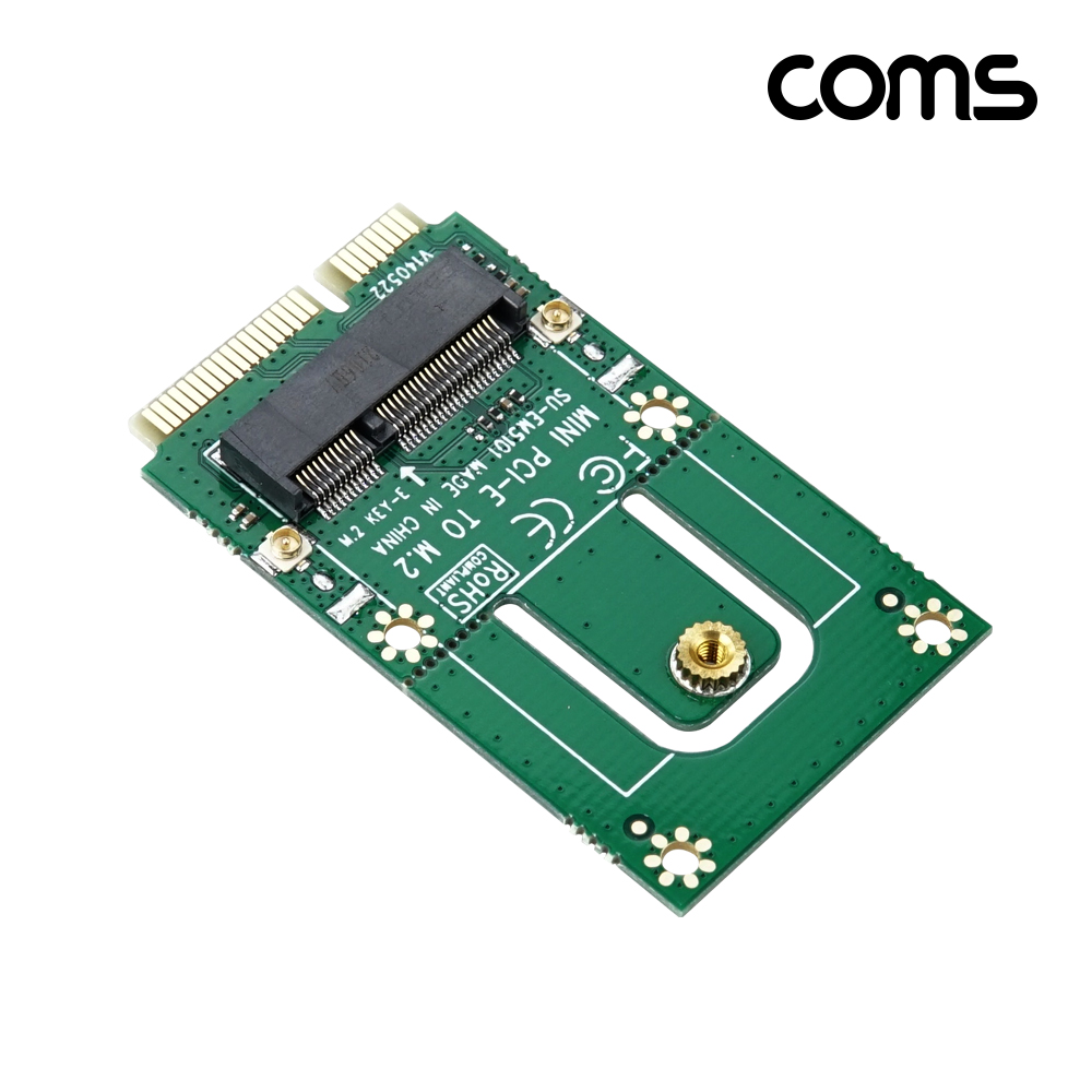 Coms Mini PCIe 어댑터 M.2 NGFF Key 변환 와이파이 WiFi 블루투스 모듈