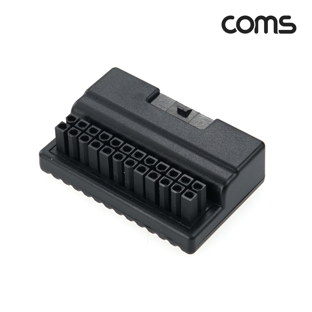 Coms ATX 전원 연장 젠더 메인보드 마더보드 90도 꺾임(꺽임) 24P