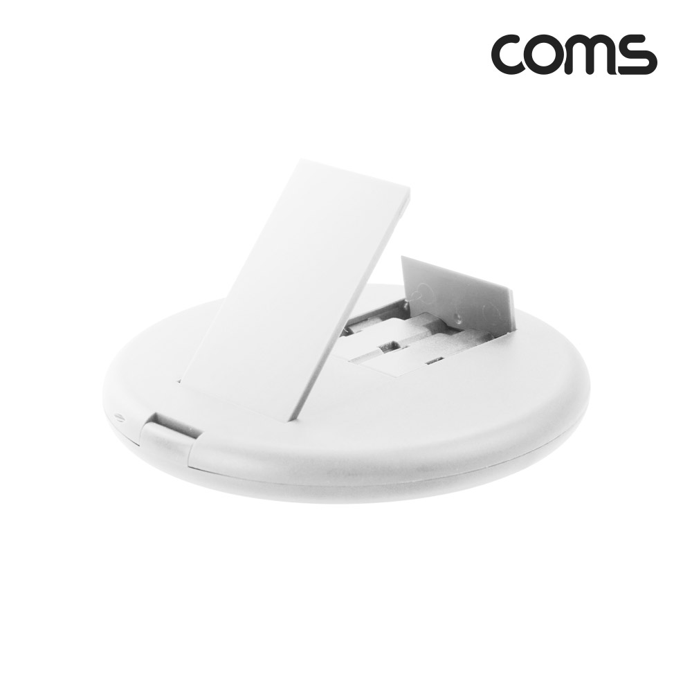 Coms USB 멀티 변환 휴대용 키트 White Type C to C 60W 고속충전 C타입 iOS 8핀 8P 마이크로5핀 Micro 5P 젠더 유심 TF보관 스마트폰 거치대