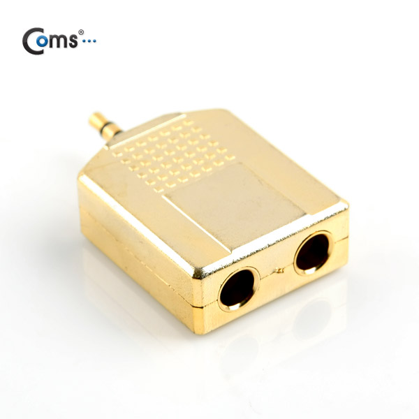 Coms 스테레오 젠더 Y형(3.5 M/6.5 Fx2), 메탈/Stereo