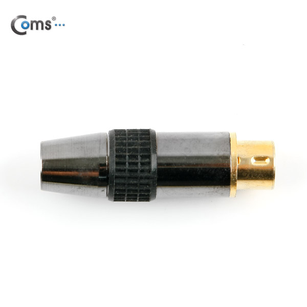 Coms 컨넥터 / 커넥터-SVHS 수(MD4P M)-메탈 (검정캡)