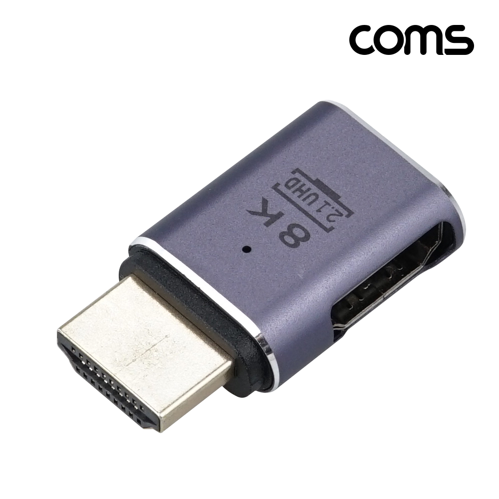 Coms HDMI 젠더 2.1 8K@60Hz UHD 연장젠더 MF 우향