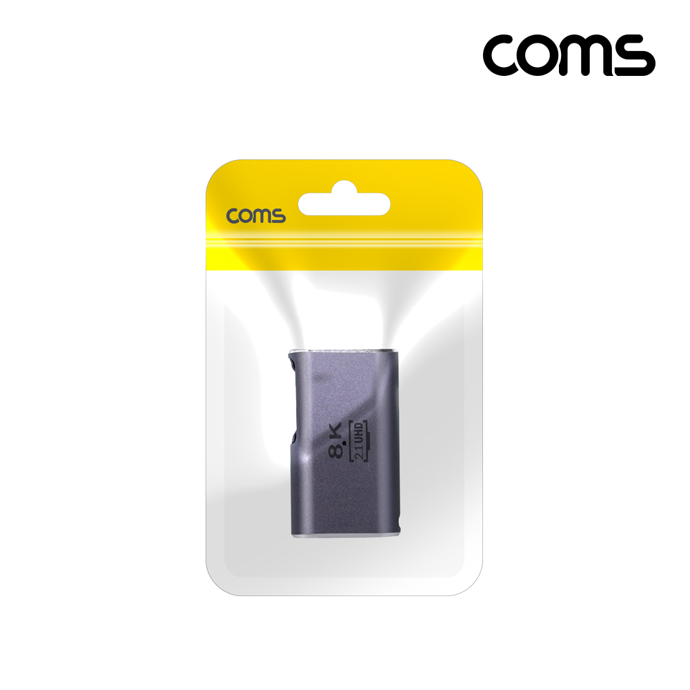 Coms HDMI 젠더 2.1 8K@60Hz UHD 연장젠더 FF 좌향