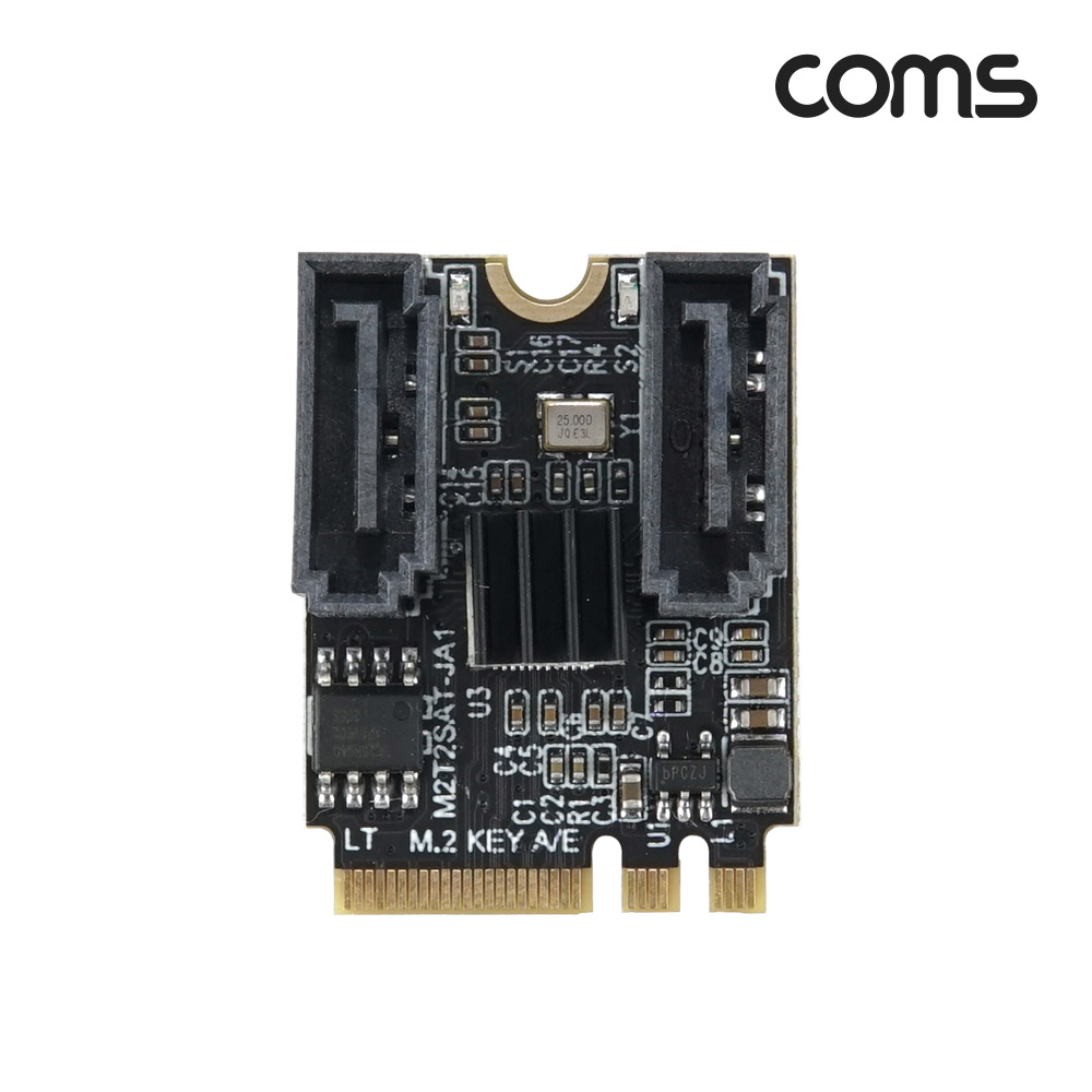 Coms M.2 WiFi A Key E Key to 듀얼 SATA 컨버터 2Port 2포트 메인보드 하드