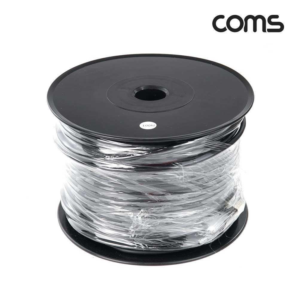 Coms HDMI 2.1 AOC 리피터 광케이블 100M 8K@60Hz 4K@120Hz 48Gbps Optical+Coaxial