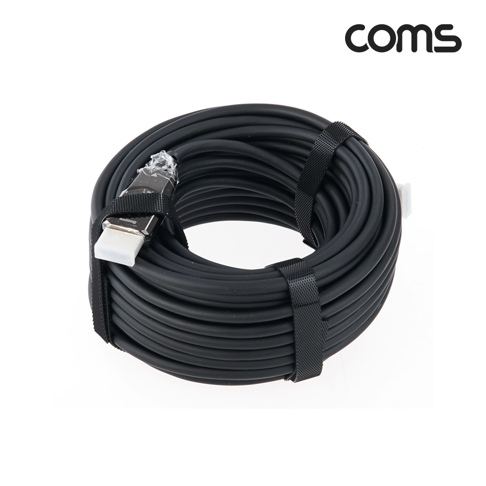 Coms HDMI 2.1 AOC 리피터 광케이블 15M 8K@60Hz 4K@120Hz 48Gbps Optical+Coaxial