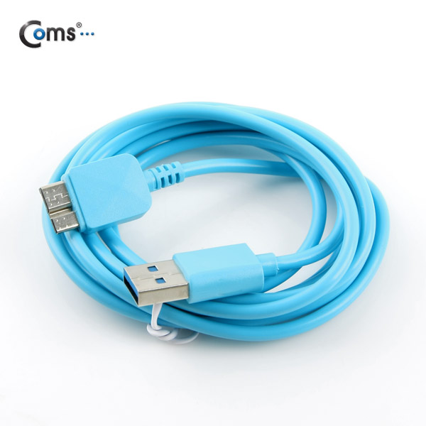 Coms 노트3용/Micro USB(B) 케이블(Box), sky blue