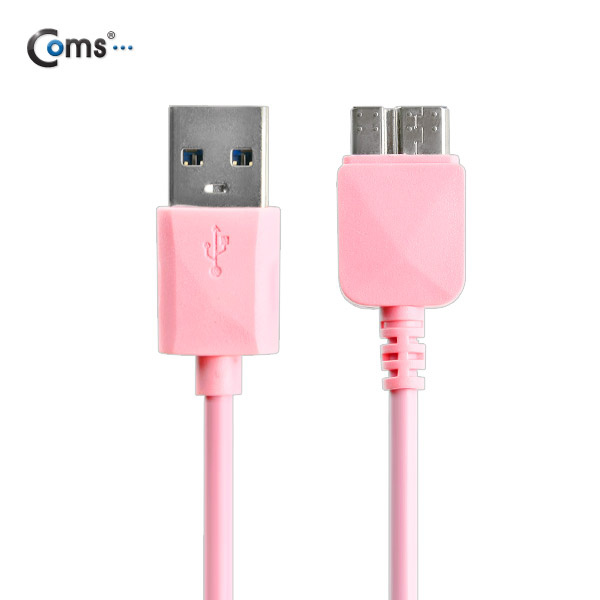 Coms 노트3용/Micro USB(B) 케이블(Box), pink