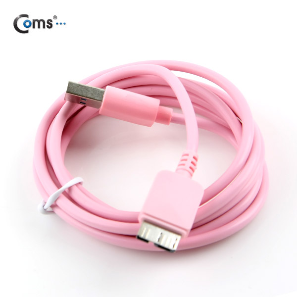 Coms 노트3용/Micro USB(B) 케이블(Box), pink