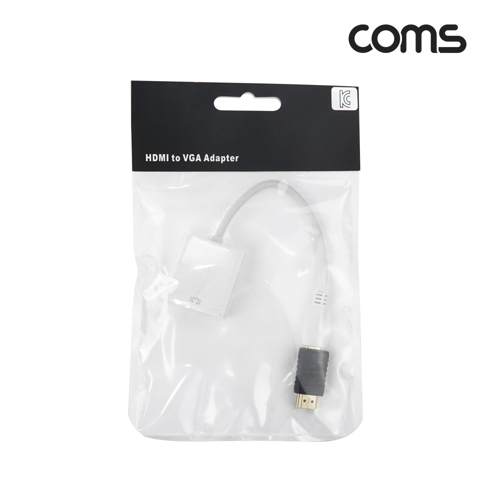 Coms HDMI 컨버터(Mini HDMI to VGA) HDMI 젠더포함 오디오 미지원