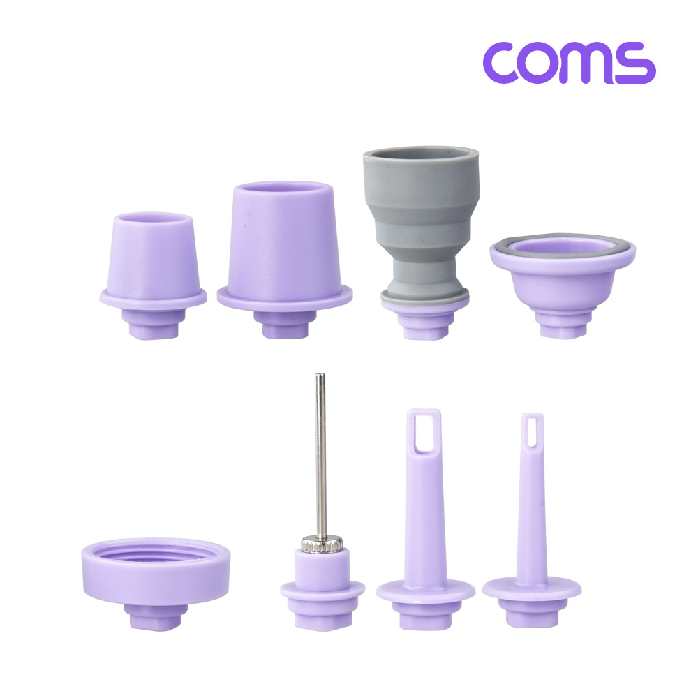 Coms 에어펌프 캠핑 휴대용 소형 미니 무선 공기주입 공기흡입 LED 무드등 보조배터리 비상용