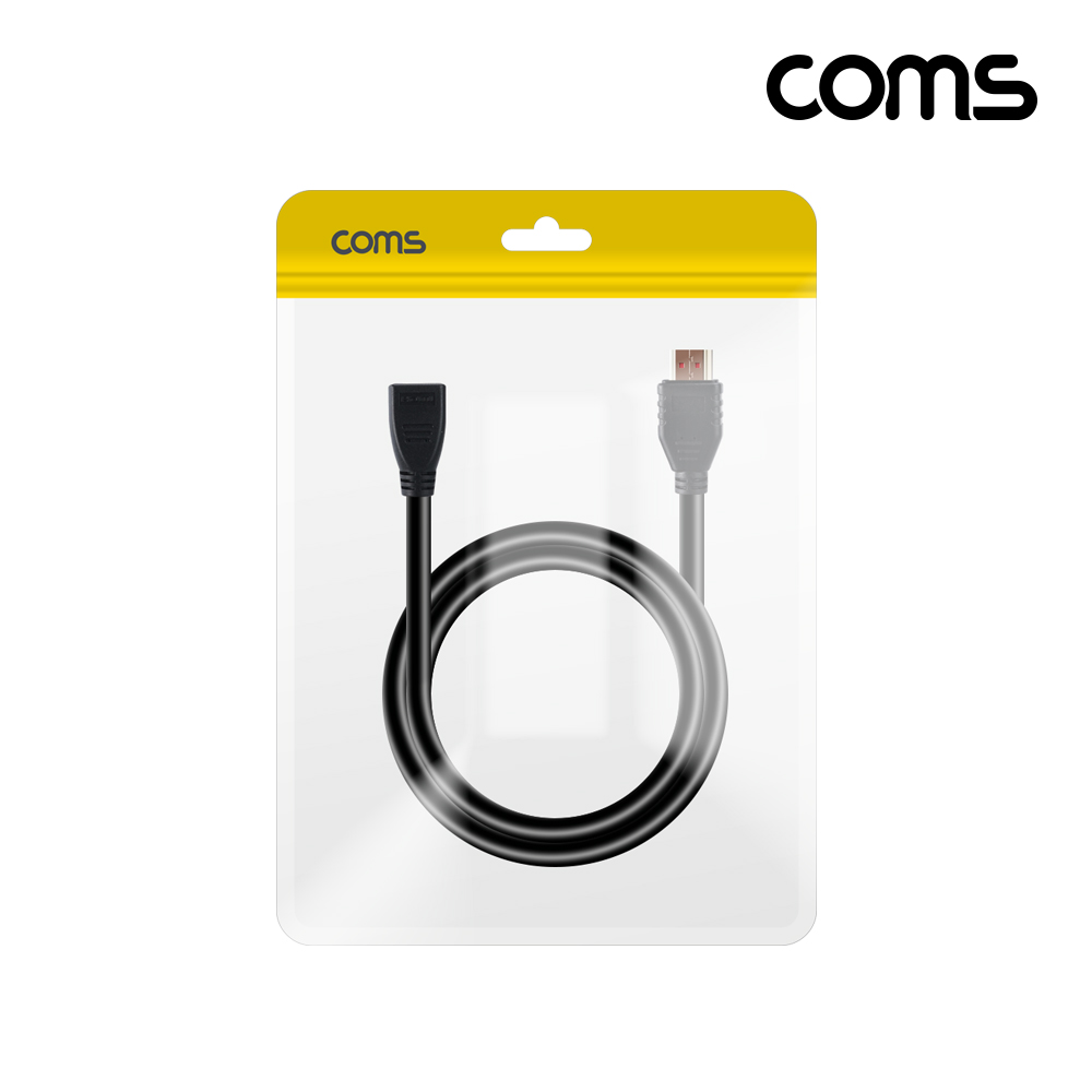 Coms HDMI V2.1 연장 케이블 8K@60Hz UHD 1m