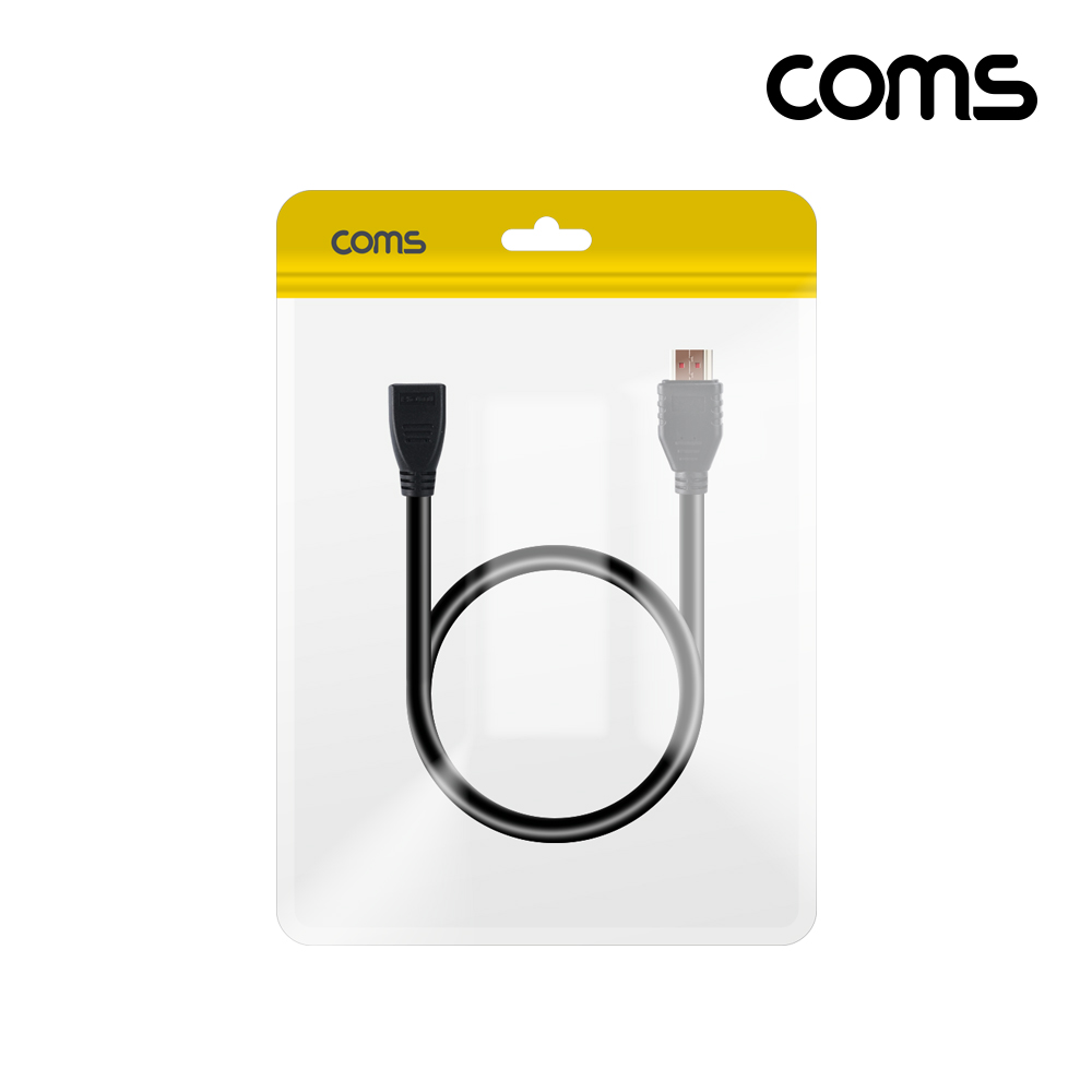 Coms HDMI V2.1 연장 케이블 8K@60Hz UHD 60cm