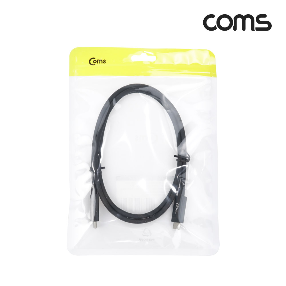 Coms USB 4.0 C타입 케이블 1m 40Gbps 240W 48V 5A 8K@60Hz E-Marker 이마커