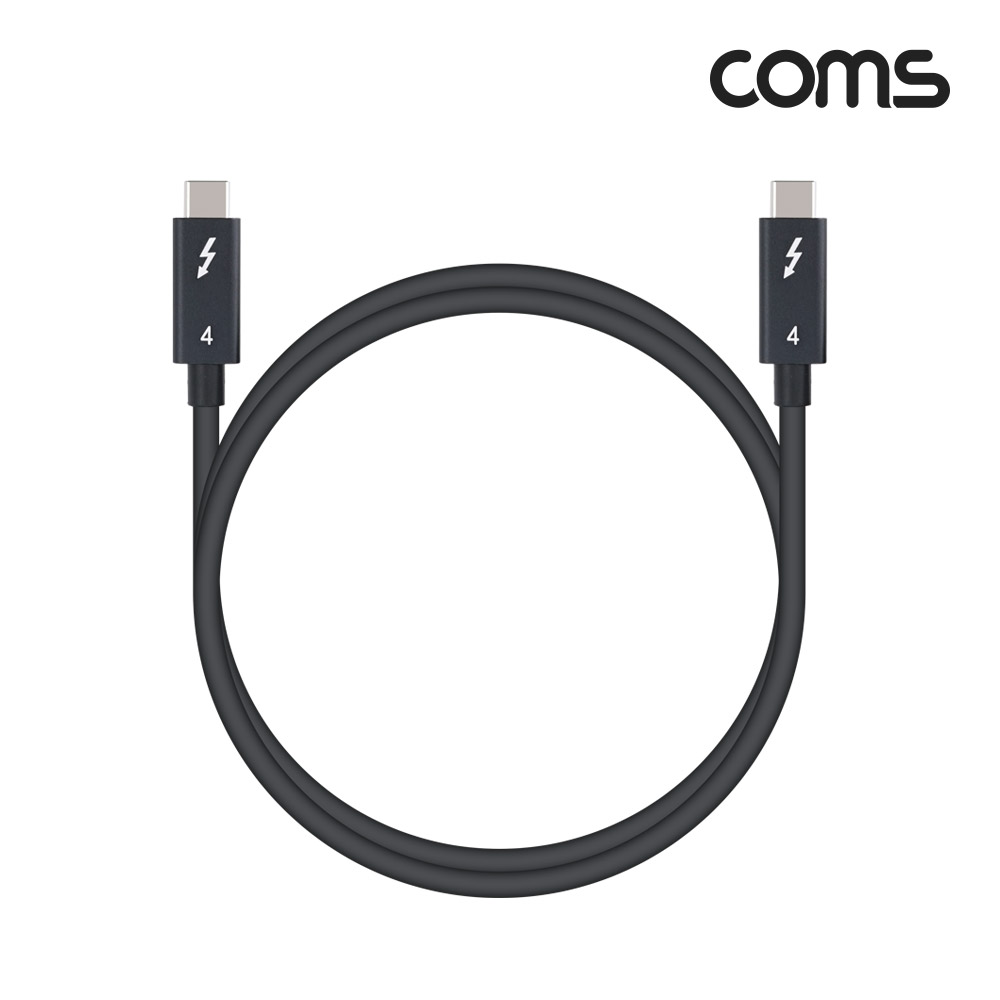 Coms USB C타입 PD 썬더볼트4 케이블 1m 40Gbps 100W 8K@60Hz E-Marker 이마커 / USB4 240W지원
