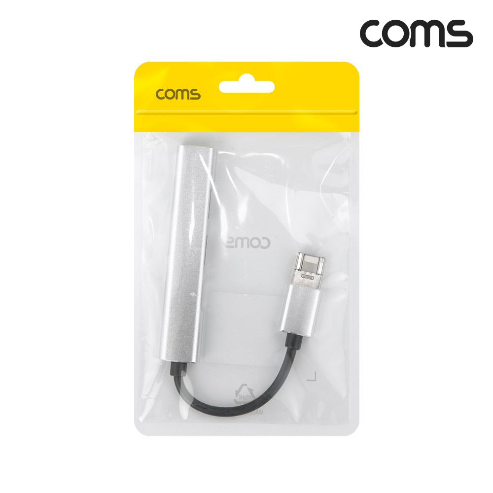 Coms 2 in 1 iOS 8핀 + USB허브 USB2.0 +C타입+8핀전원