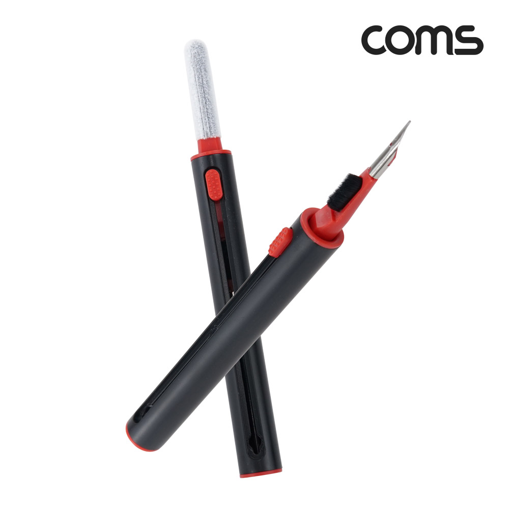 Coms 키보드 이어폰 클리닝 멀티 브러시 클리너 다용도 브러쉬 먼지제거 청소솔 휴대용 자판