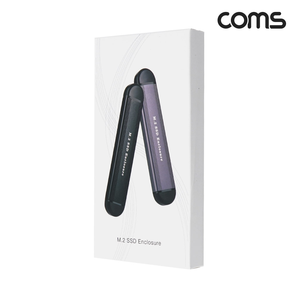 Coms M.2 SSD 외장케이스 C타입 + A타입 겸용