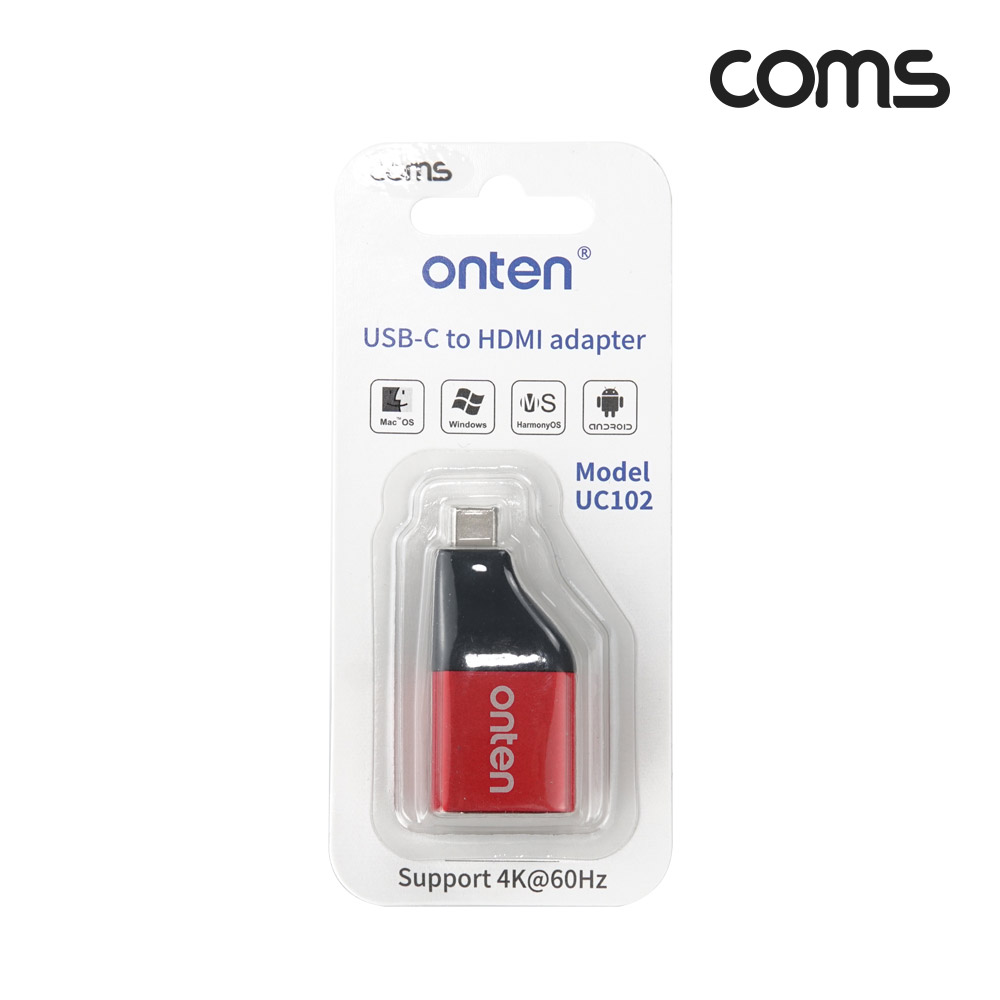 Coms USB Type C to HDMI 컨버터 변환 젠더 C타입 4K@60Hz UHD