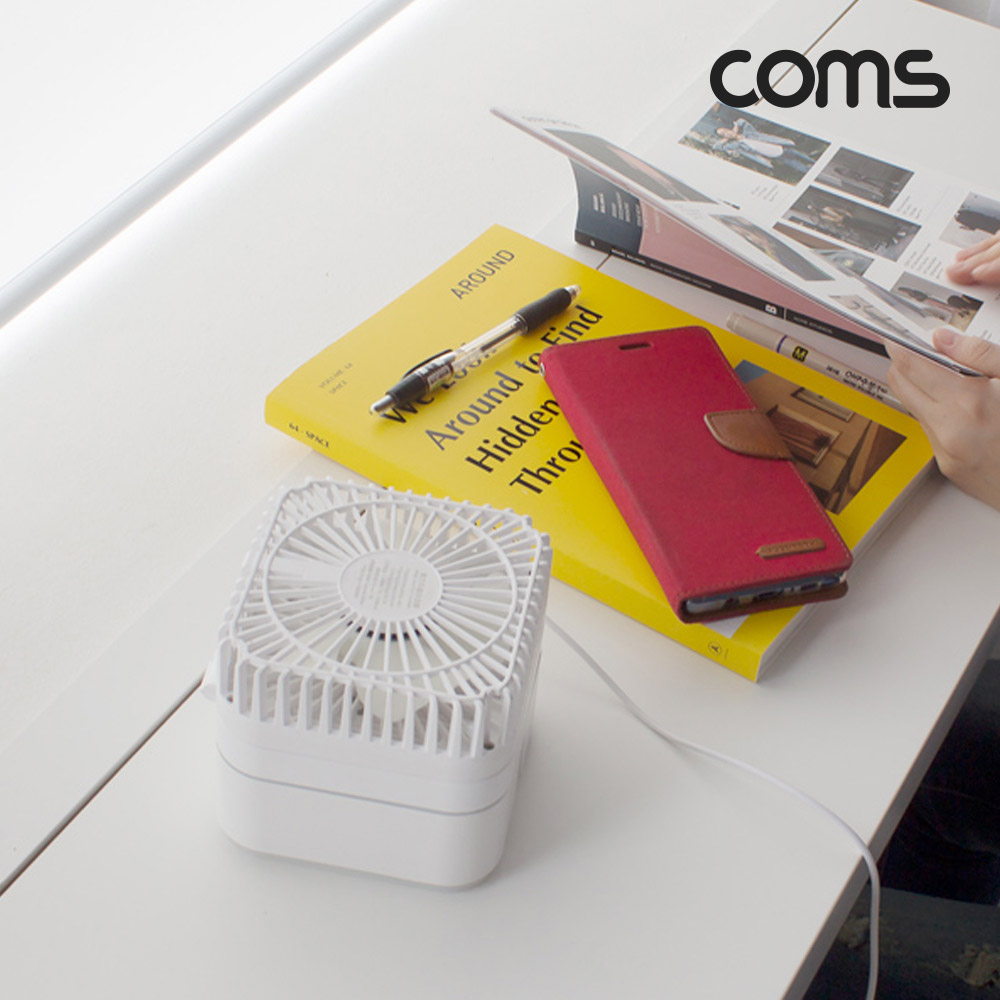 Coms 에어미스트 선풍기 가습기 무드등