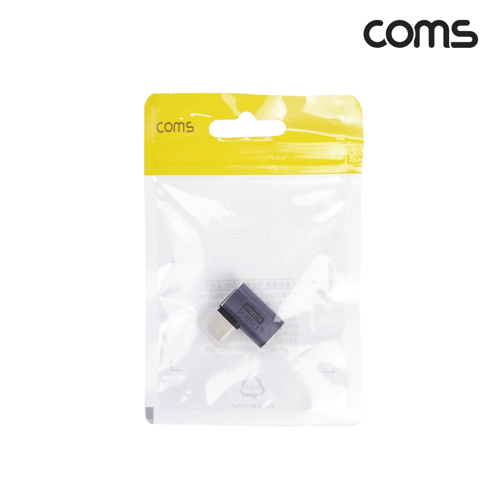 Coms USB 4.0 Type C 꺾임 젠더 C to C타입 GEN3 340W 40Gbps