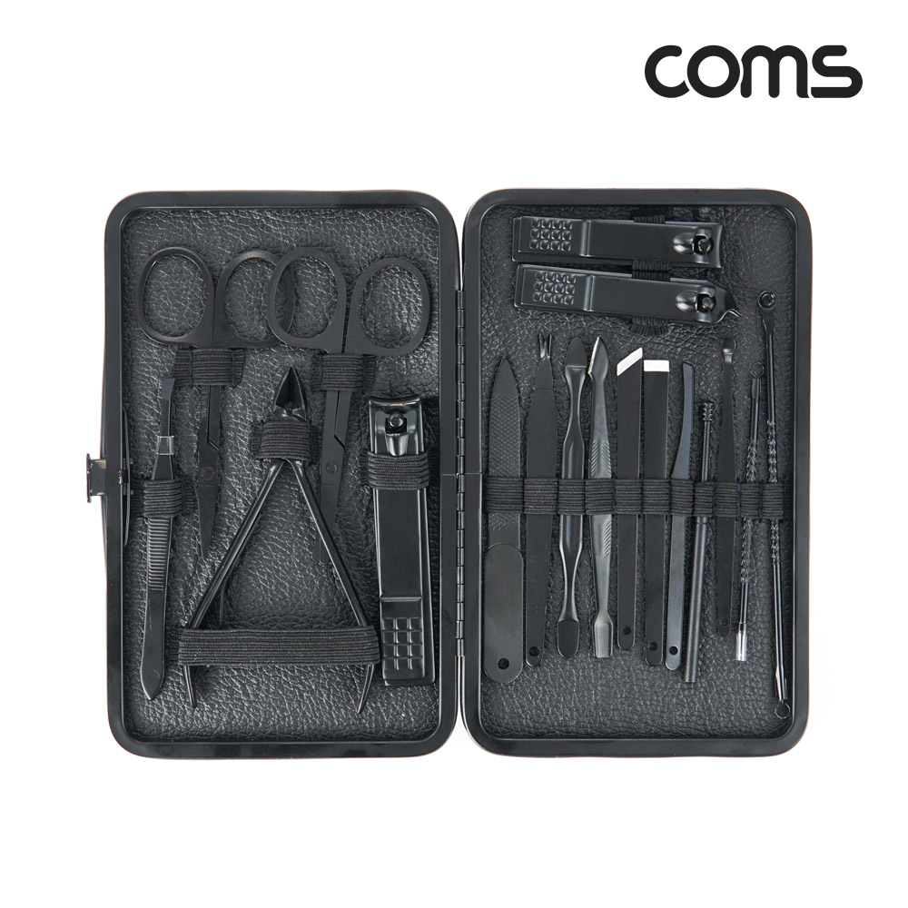 Coms 손톱깎이 세트 18종 뷰티케어 얼굴 네일 손발톱 손톱깍기