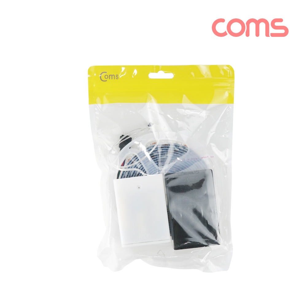 Coms LED 슬림형 3M 리모컨 RGB 컬러라이트 색조명 DIY 램프 LED 다용도 줄 띠형