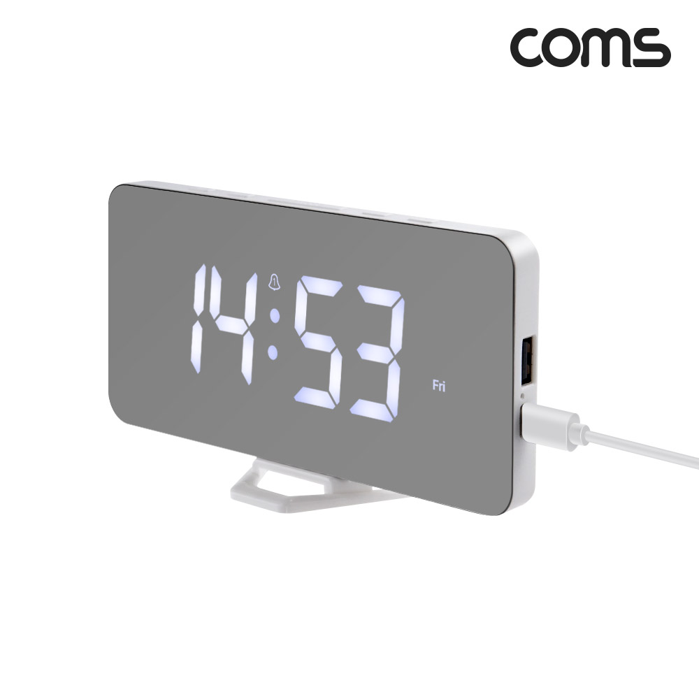 Coms 미러 LED 디지털 시계