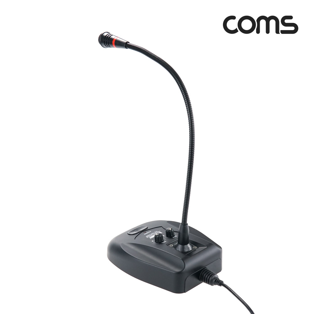 Coms 스탠드 콘덴서 마이크 USB 유선 구즈넥 탁상용 60Hz~16KHz