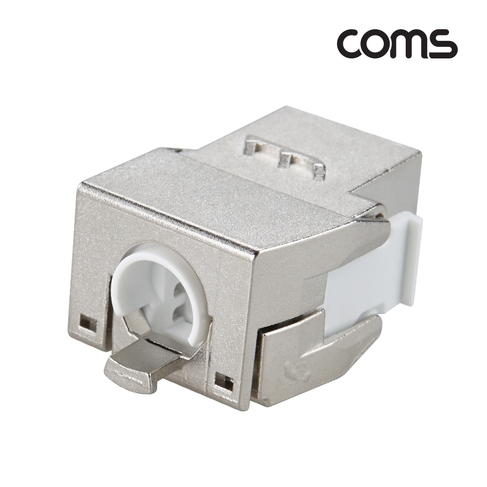 Coms CAT5e 미니 키스톤 잭 tooless 아연 도금 8P8C 월플레이트