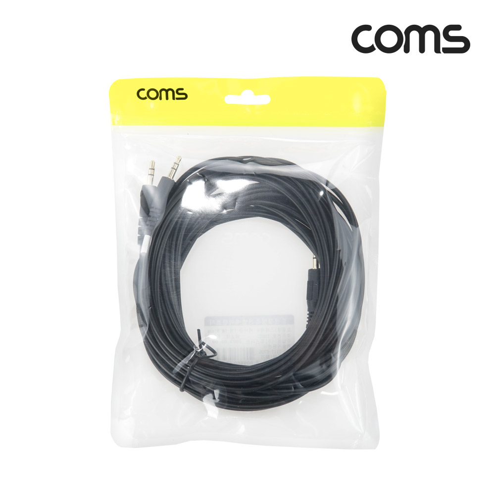 Coms 스테레오 분리형 R/L 케이블 5M AUX 3.5mm