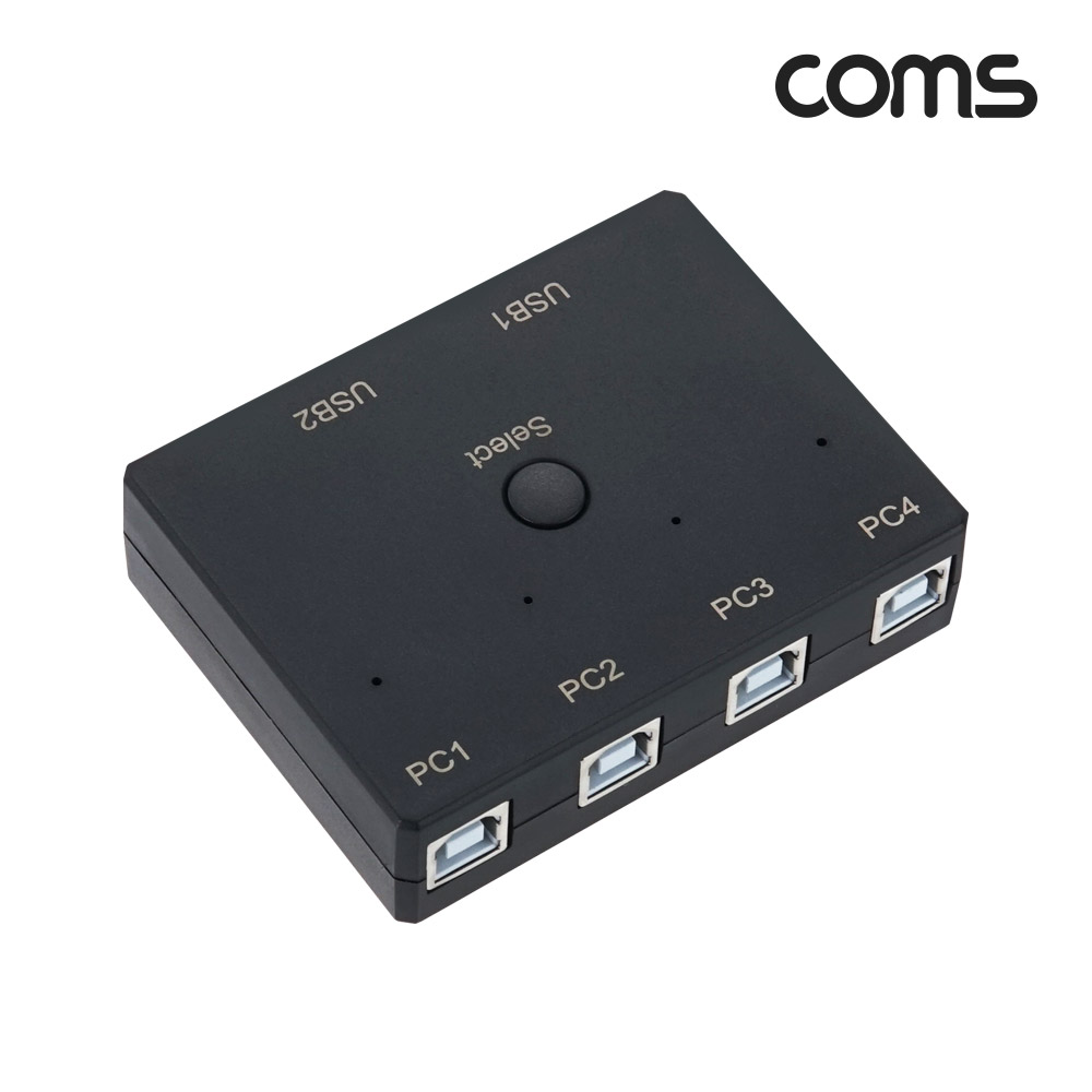 Coms USB 2.0 선택기 2:4 수동 스위치