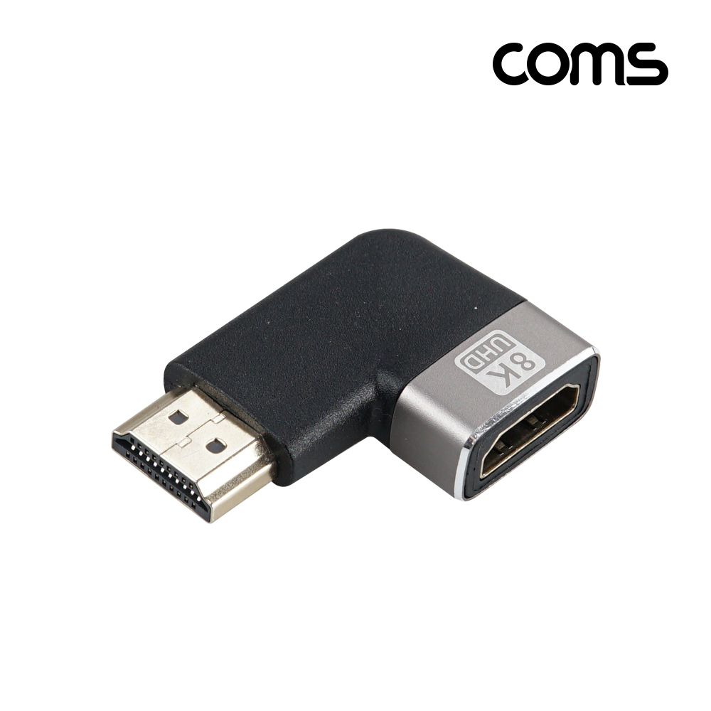 Coms HDMI 연장 꺾임 젠더 MF 8K 60Hz 2.1 UHD