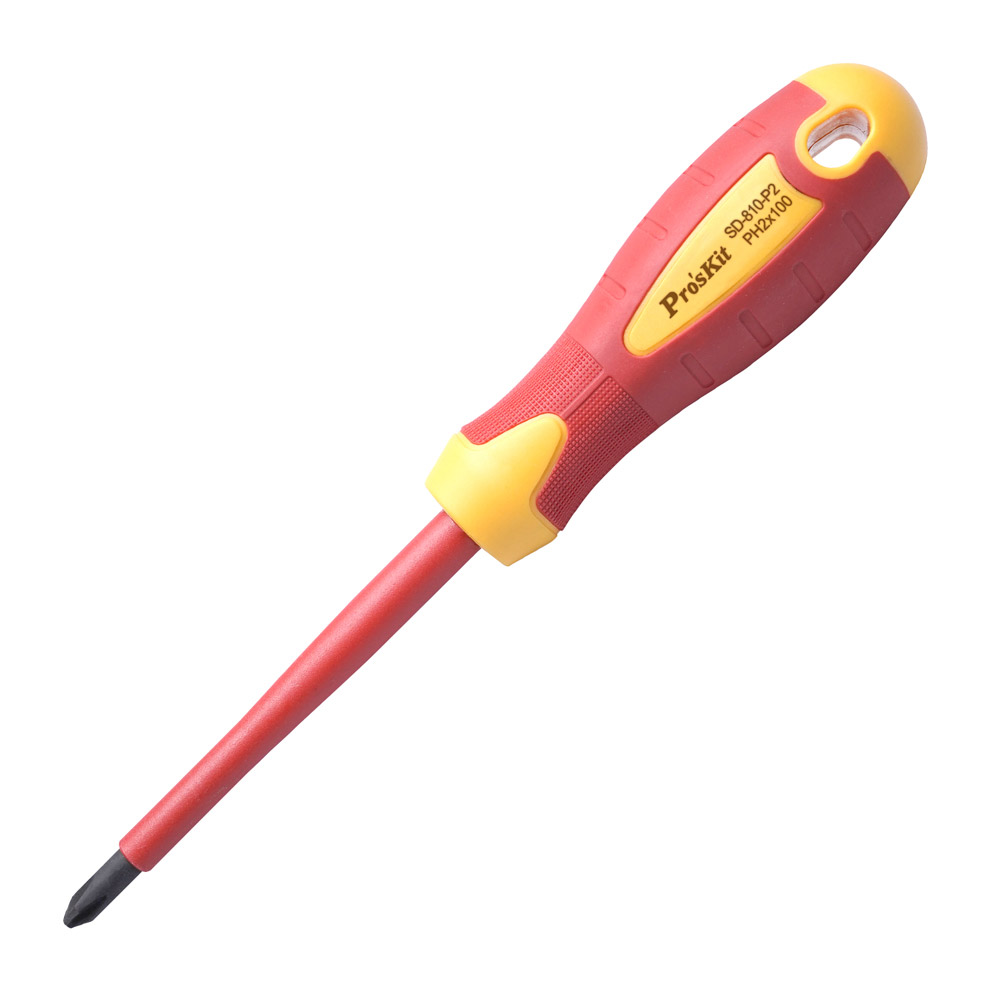 PROKIT (SD-810-P2) 절연 VDE 스크류 드라이버 십자(+) 6.0*100mm