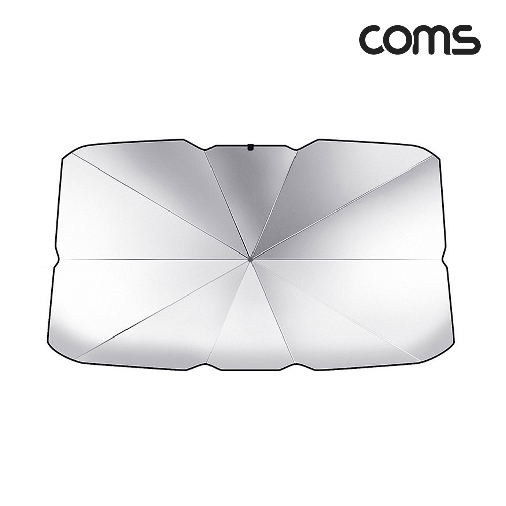 Coms 차량용 햇빛가리개 우산형 앞유리 가림막 열차단