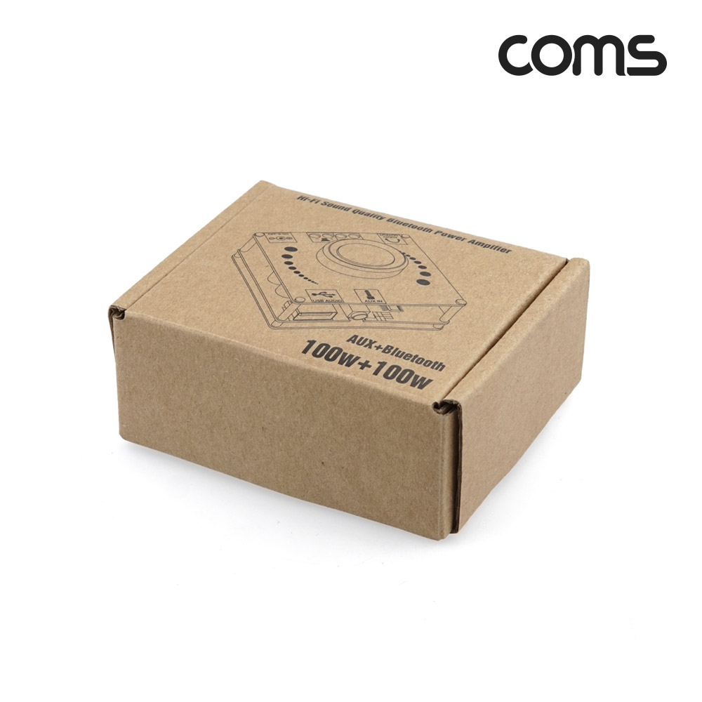 Coms HiFi 블루투스 오디오 앰프 2채널 초소형 100W+100W 사운드