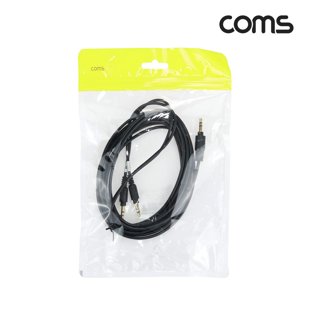 Coms 스테레오 분리형 R/L 케이블 3M AUX 3.5mm