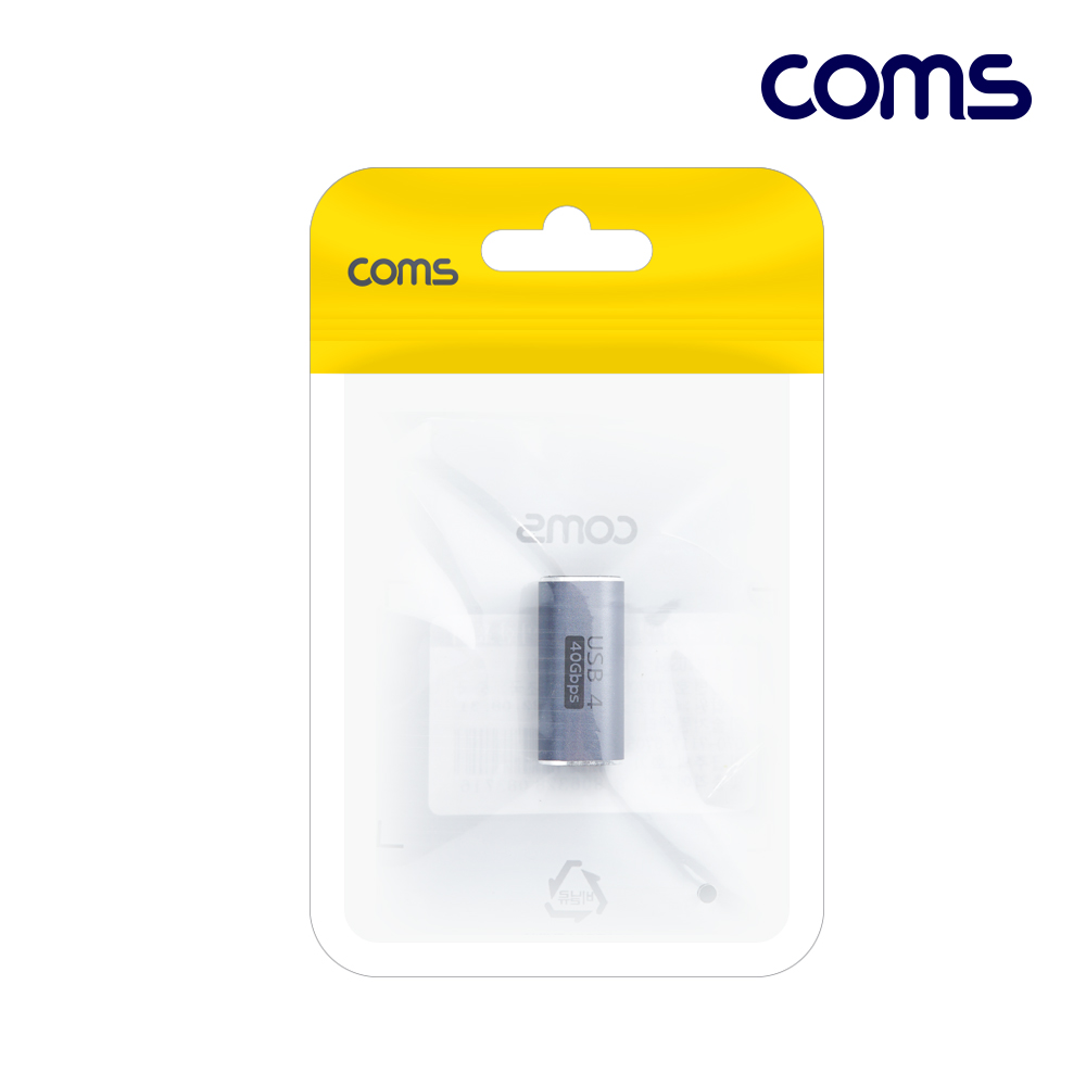 Coms USB 4.0 Type C 젠더 C타입 to C타입 FF E-Marker 이마커 최대 40Gbps