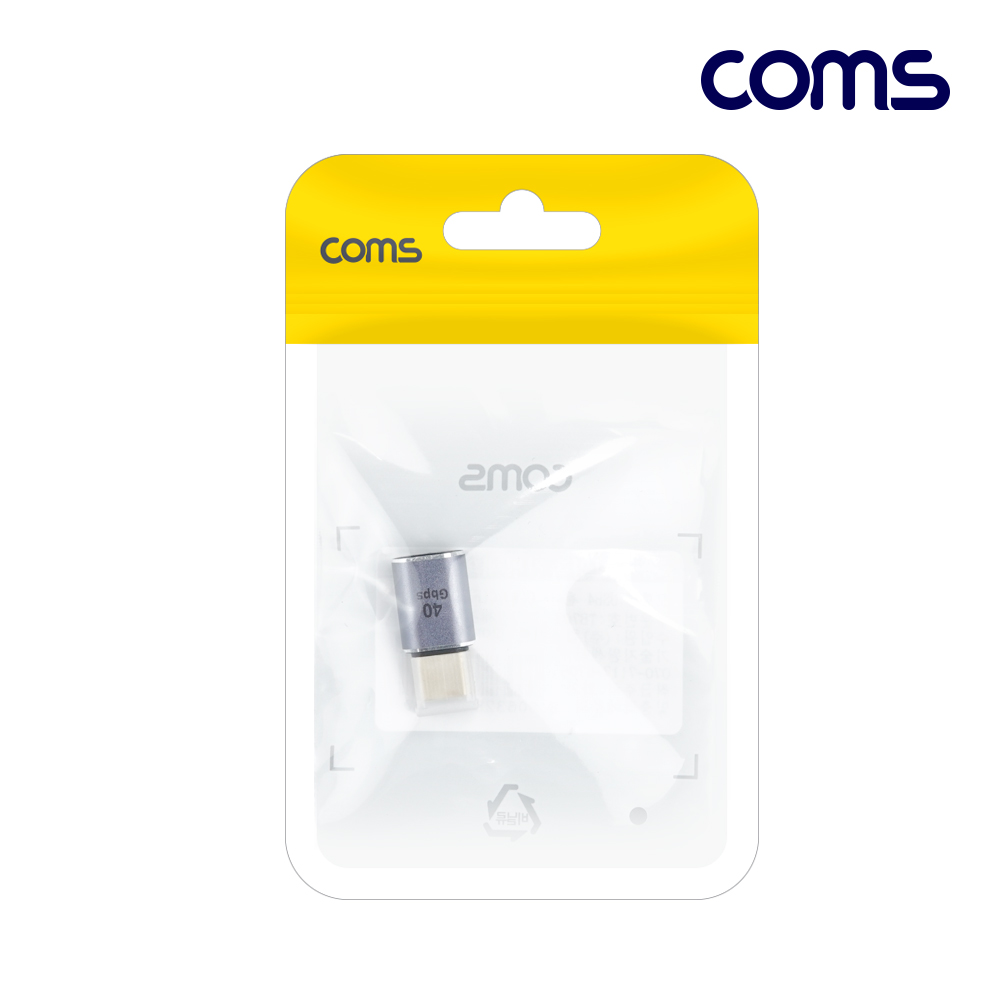Coms USB 4.0 Type C 젠더 C타입 to C타입 MF E-Marker 이마커 최대 40Gbps