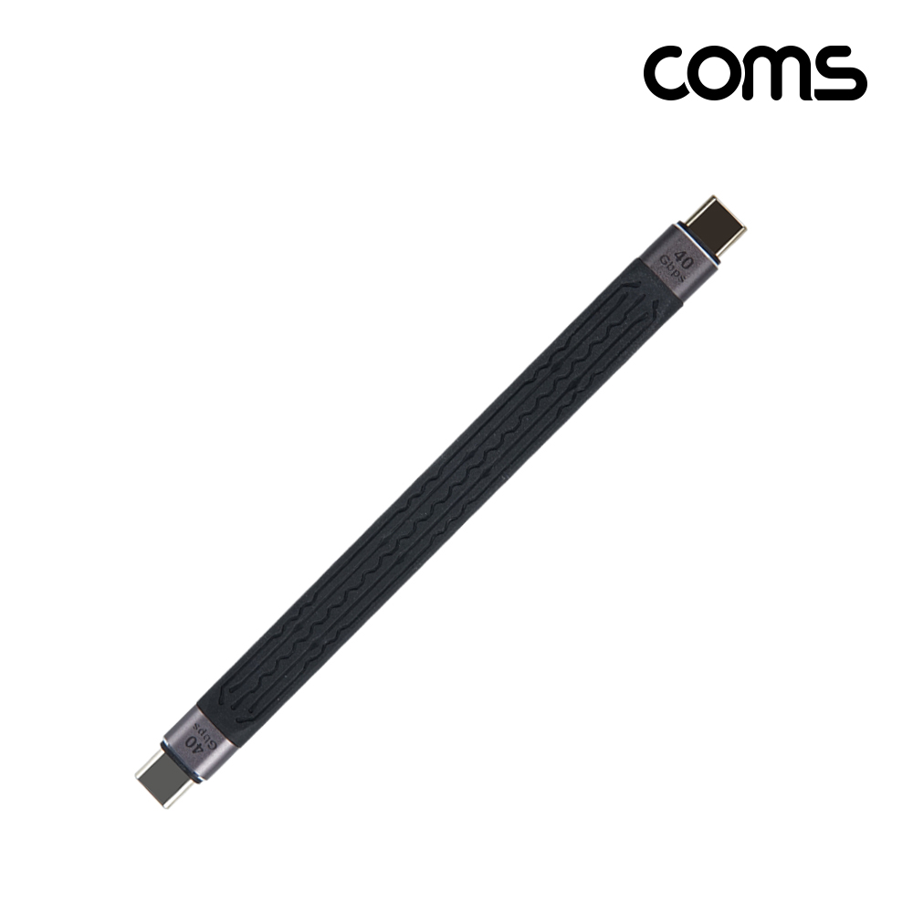 Coms USB 4.0 C to C타입 케이블 MM 10cm 40Gbps USB 3.1 고속충전