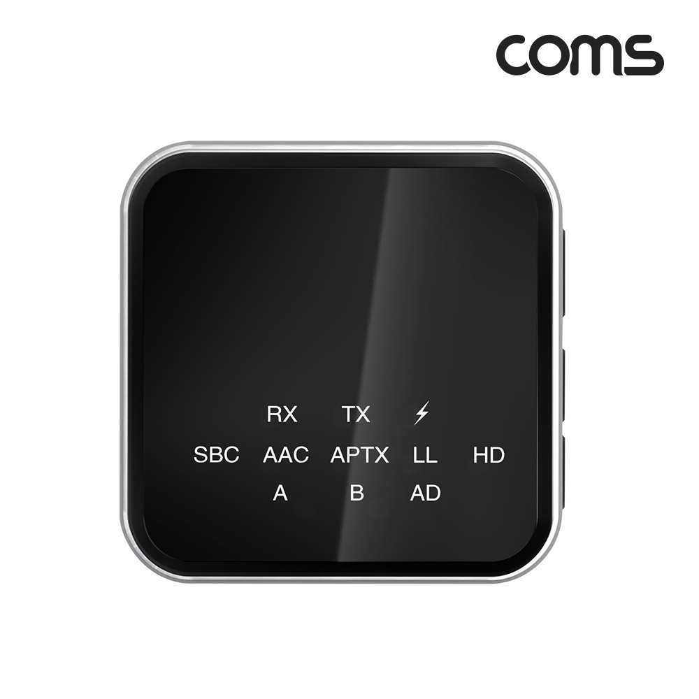 Coms 고음질 블루투스 오디오 송수신기 v5.2 AUX 스테레오 3.5mm 무선 휴대용 리시버 동글
